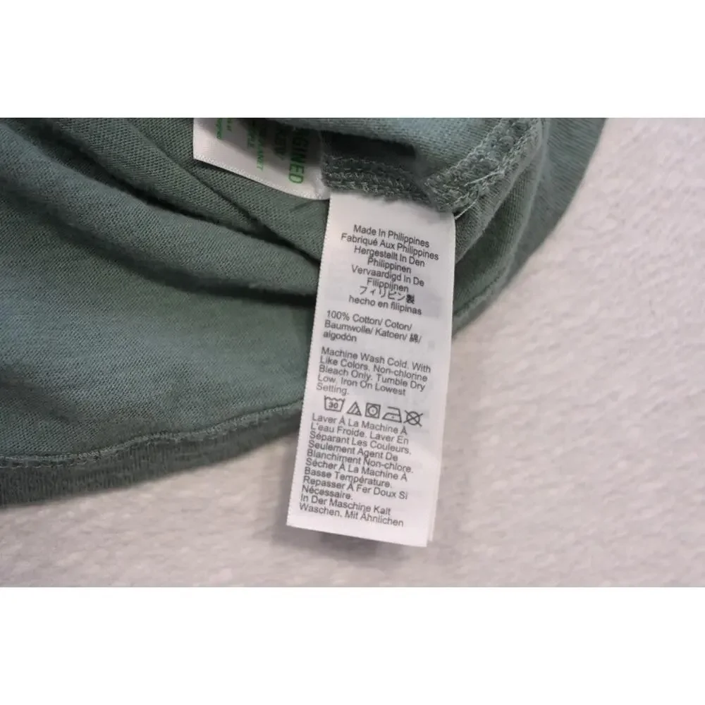 J Crew Casual‎ Polo Shirt Short Sleeve Green Slub Cotton Mens Size Small